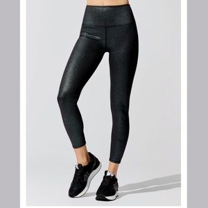 Carbon38 Iridescent Ribbed High Rise 7/8 Legging